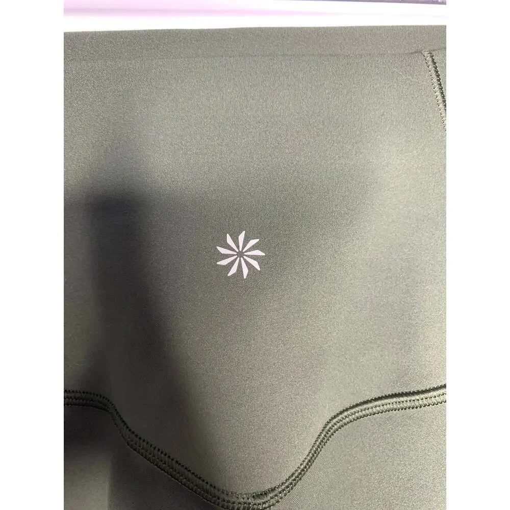 Athleta Salutation Stash High Rise 7/8 Legging in Aspen Olive - Picture 6 of 8